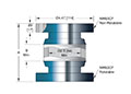 20 Kilovolt (kV) Direct Current (DC) Voltage and 2.5 Inch (in) Insulator Inner Diameter Vacuum Electrical Isolator (17144-01-CF) - 2