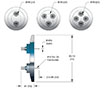 2 to 4 Pins Subminiature-B (SMB) Coaxial Electrical Connector (NW40KF/Floating Shield) - 2