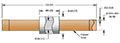 0.38 Inch (in) Inner Diameter (ID) 5 Kilovolt (kV) Cryogenic Electrical Isolator (17229-01-B) - 2