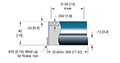 0.55 Inch (in) View Diameter Weld Installation Sapphire Viewport Sight Glass (17105-01-W) - 2