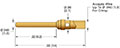 15 Ampere (A) Conductor Current Rating Copper Alloy - Gold Flash Crimp Type Contact (16167-03-A)