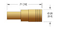 5 Ampere (A) Conductor Current Rating Subminiature-B (SMB) Coaxial Plug (3095-12) - 2