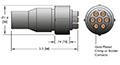 218 and 650 Degree Celsius (ºC) Maximum Temperature High Voltage and Thermocouple Plug (08151-01) - 2