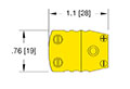 218 and 650 Degree Celsius (ºC) Maximum Temperature High Voltage and Thermocouple Plug (08151-01) - 3