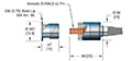 12, 24, and 36 Inch (in) Termination Length Coaxial In-Vacuum Electric Cable (18680-12-AA)