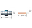 12, 24, and 36 Inch (in) Termination Length Coaxial In-Vacuum Electric Cable (18680-12-AA) - 2