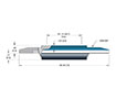 3.81 Inch (in) View Diameter International Organization for Standardization (ISO) Flange Fused Silica Viewport Sight Glass (17109-01-KF) - 2